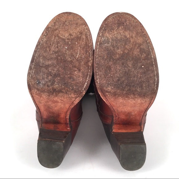 FRYE Taylor Over the Knee Dark Brown Leather Boots - Picture 4 of 8